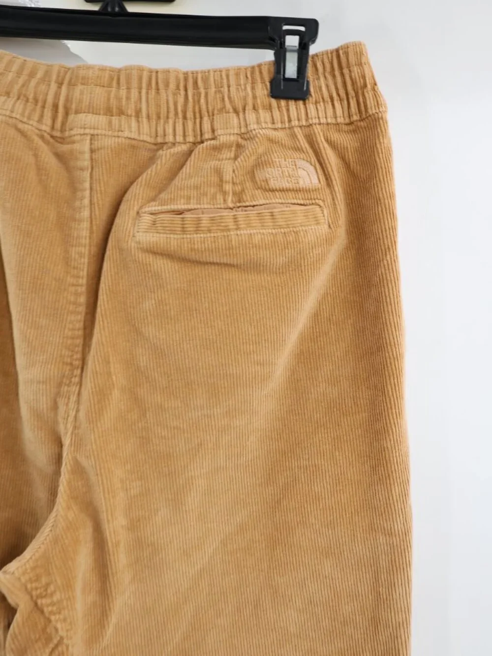 The North Face Pants Mens Medium Corduroy Cargo Elastic Waist High Rise Brown